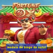 modelo de bingo de natal